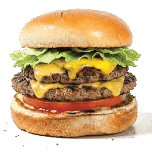 Halal double cheeseburger at Halal Crispy Bites Baltimore