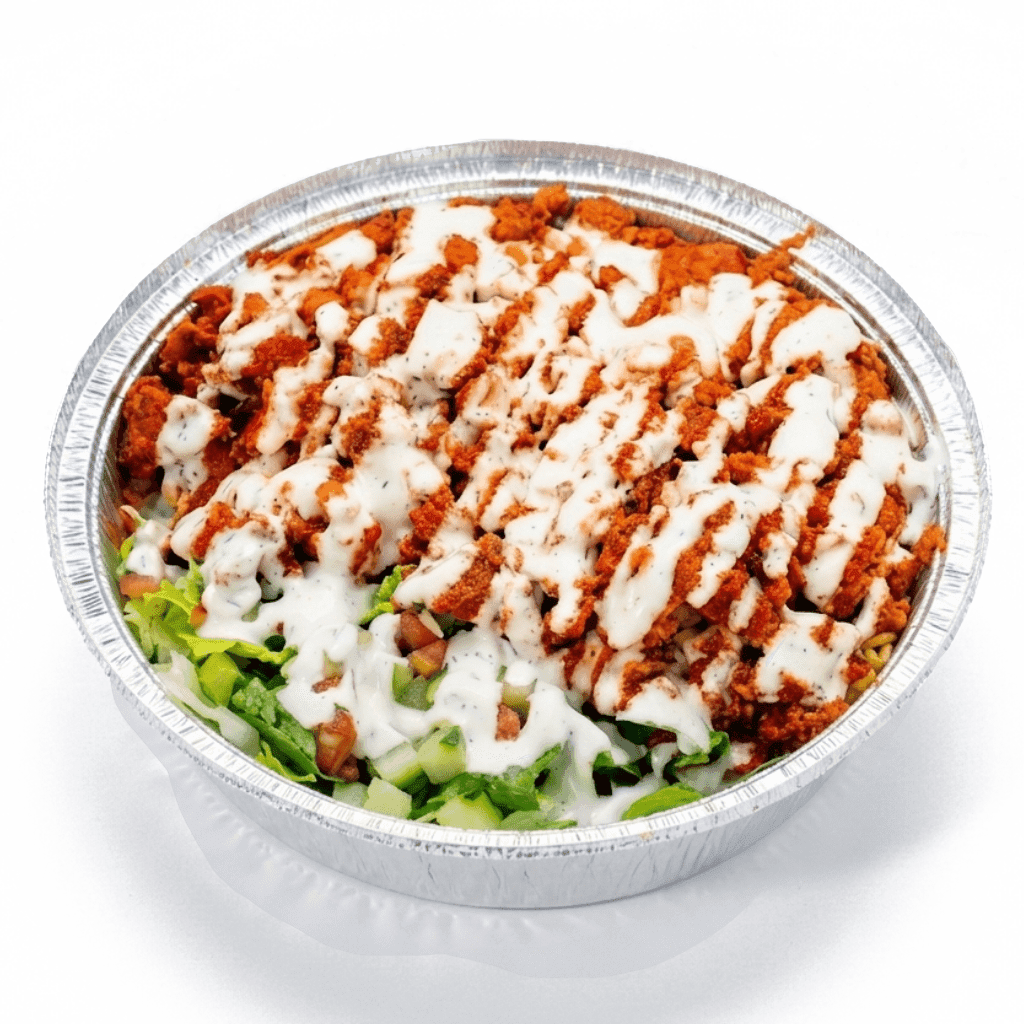 Chicken Over Rice Platter with halal grilled chicken and basmati rice