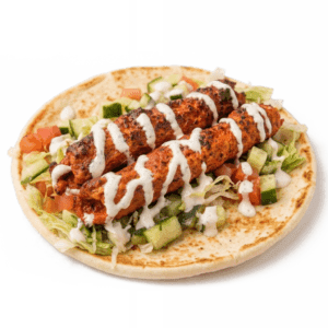 Kofta Kabab Gyro served fresh at Halal Crispy Bites