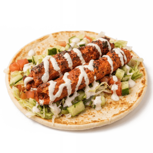 Kofta Kabab Gyro served fresh at Halal Crispy Bites