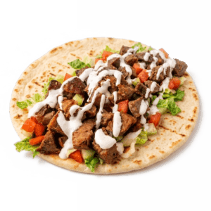 Lamb Gyro Baltimore served in warm pita bread with fresh vegetables