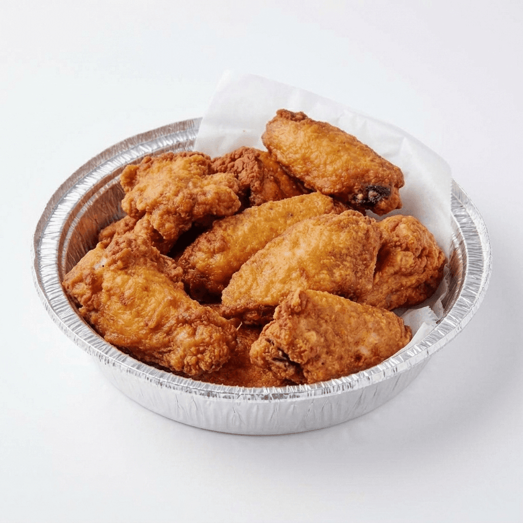 Regular Hot Wings served fresh with dipping sauce